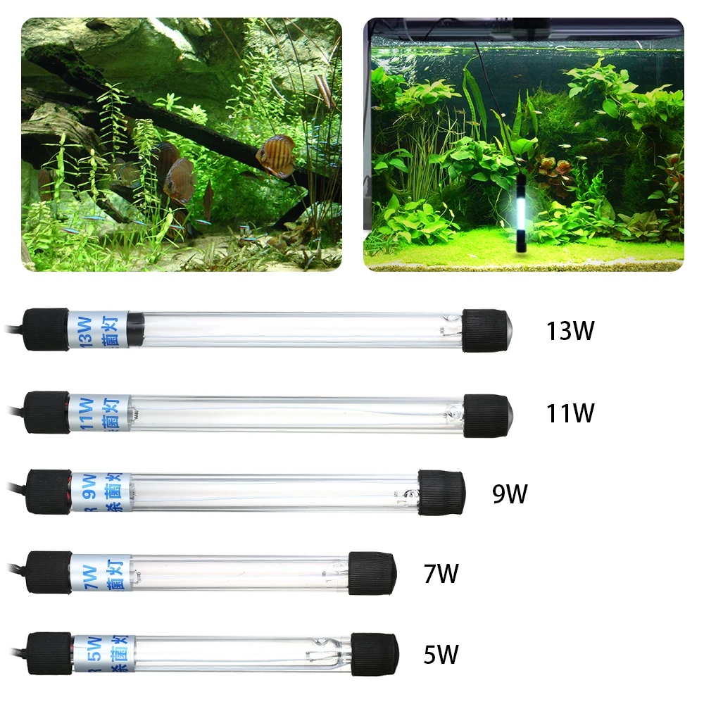 UV Light Aquarium Lamp Sterilization Lamp Submersible Ultraviolet