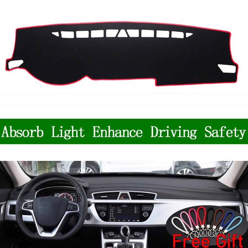 

For GEELY Emgrand X7 Sport 2013-2018 Dashboard Cover Sun Shade Non-slip Dash Mat Pad Carpet Car Stickers Interior Accessories