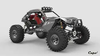 

Capo 1/10 RC Racing ACE1 KIT Model Metal Chassis 4WD Rock Crawler Car Commander2