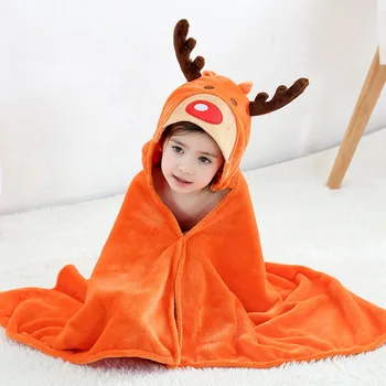 

Children Bath Towel Cartoon Cute Blanket Sleepers Kids Children Hoodie Wipe Cloak Animal Hat Hooded Bathing Suit Bathtub Soft