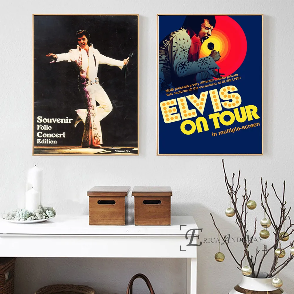 Элвис Пресли Классический рисунок Плакаты и отпечатки стены art декоративная картина холст картины для Гостиная Home Decor без рамы
