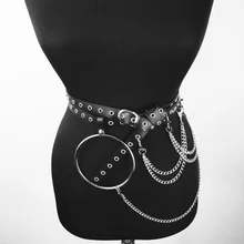 Новинка, пояс для нижнего белья, пояс для чулок, пояс для тела, пояс для меча, кожаный ремень, платье бондаж, ведьмак, для женщин, Harajuku, кожаная Лига