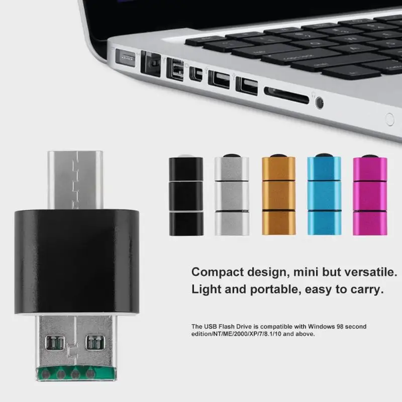 

2 in 1 OTG USB2.0 Type C USB-C 3.1 Card Reader Adapter for Micro SD TF Card Android Phone High Quality OTG Card ReaderHot Sale