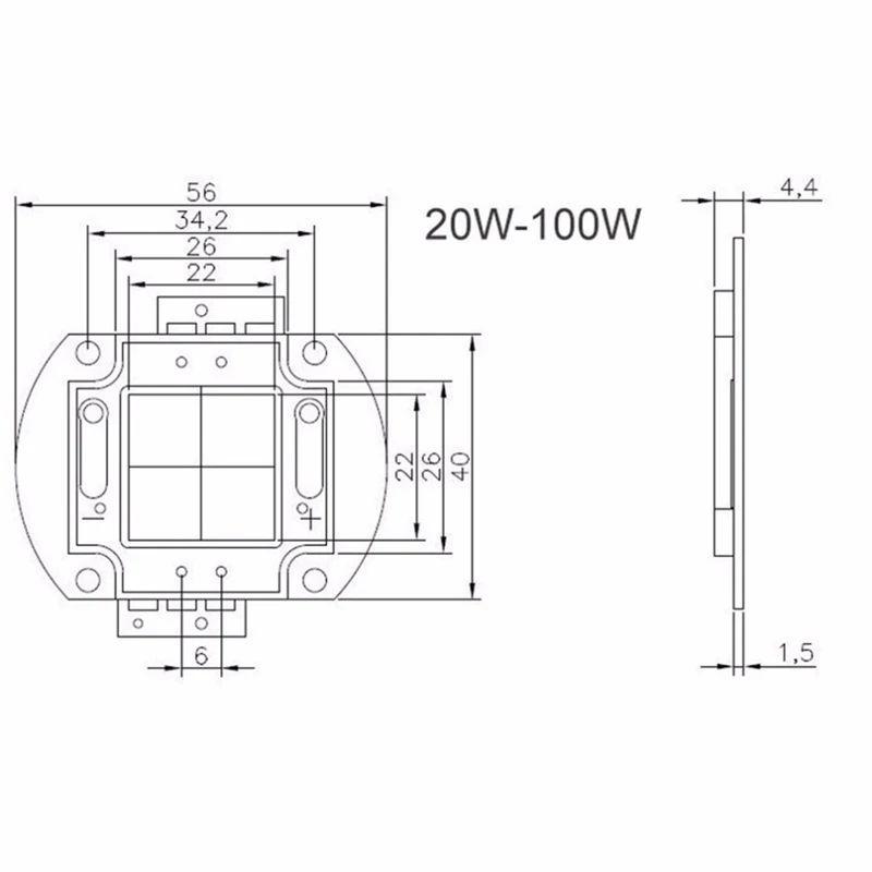 3W 5W 10W 20W 30W 50W 100W УФ-лиловые туфли высокого Мощность светодиодный Ультрафиолетовый чипы 360nm 365nm 370nm 380nm 390nm 395nm 400nm 410nm 430nm