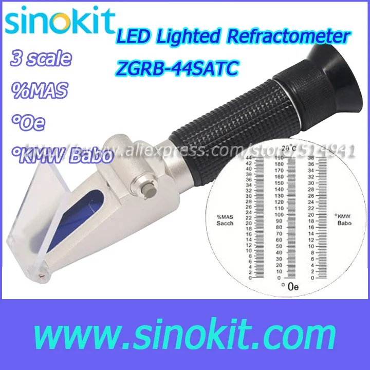

Convenient Built-in LED Light Source Brix Refractometer - ZGRB-44SATC
