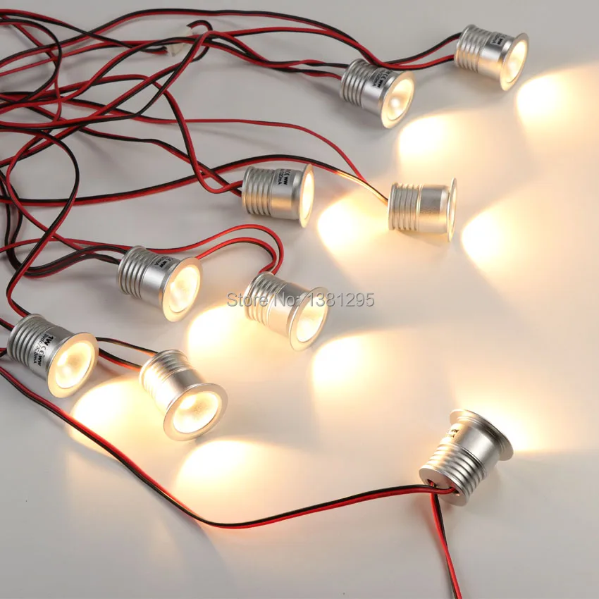  9PCS/Set LED Lights For Home Kitchen Dimmable Recessed Mini Spots Lamp LED Cabinet Lighting Set wit - 32919400886