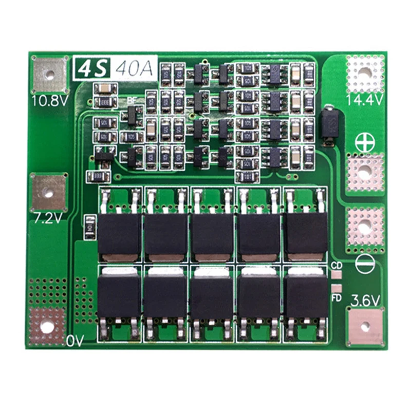 Новинка 12 8 В 14 4 в Φ 40A 18650 LiFePO4 BMS/плата защиты литиевой железной батареи с
