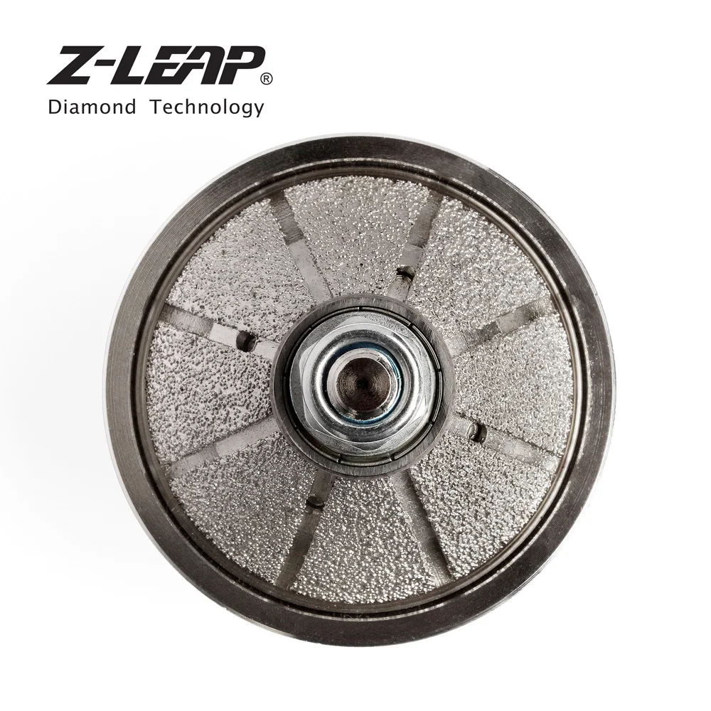 Z-LEAP вакуумные спаяны Бриллиантовая рука край профиль колеса E20 D65 M14 и 5/8-11 резьба ручная формовка колесо для Гранит Мрамор камень