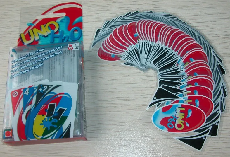 juego de cartas uno para el agua