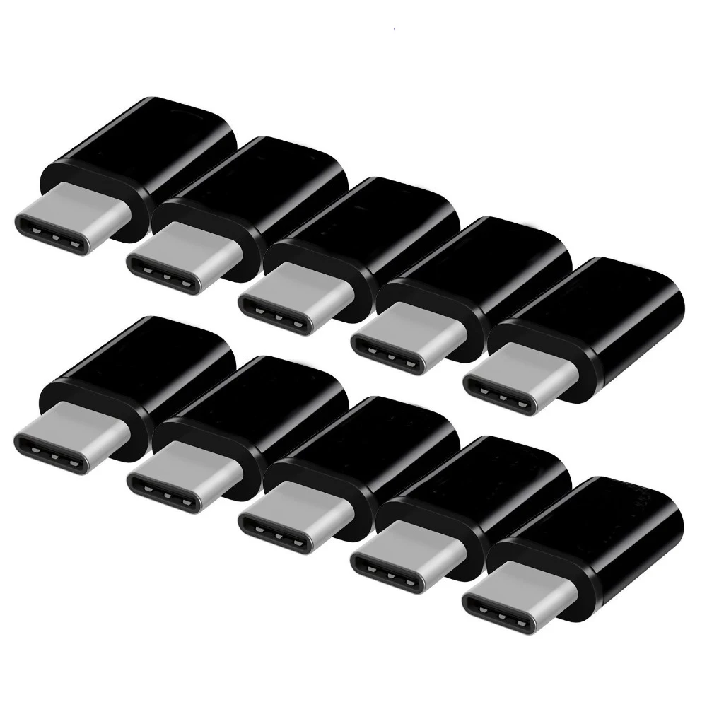 

10PCS Type C Adapter Male to Micro USB Female USB C OTG Adapter Charge Converter For Samsung Note 9 S10 A50 Xiaomi Redmi Note 7