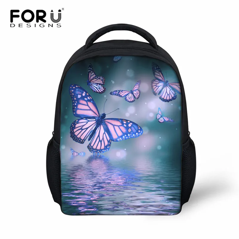Z3821F FORUDESIGNS/школьные сумки с принтом бабочек для маленьких детей, школьный рюкзак для маленьких мальчиков и девочек, рюкзак для детского сада - Цвет: Z3821F