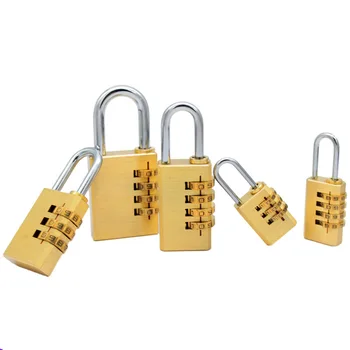 

High Quality Padlock Solid Brass Lock Digit Combination Password Travel Luggage Code Padlock Secret Code for Gym Outdoor Locker