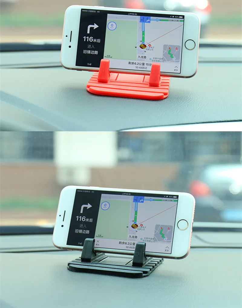 

Creative Vehicle Mobile Navigation Bracket Multifunctional Instrument Desk Silica Anti-skid Pad Desktop Mobile Lazy Bracket