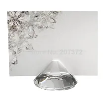 100 шт./партия, Dia40mm прозрачный держатель карты для свадьбы, хрустальное свадебное украшение, для мероприятий и вечеринок