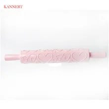 1 шт. Роллинг штифт большие маленькие узоры сердца инструменты для выпечки помадка тисненая форма для украшения торта ролик для пасты для пиццы антипригарный