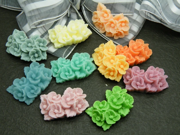 

Zakka vintage resin flower fashion high quality thalami resin flower 20 bag