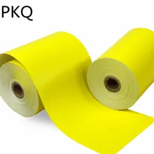 Желтый рулон термобумаги 80x60 мм 1 рулон(26 м) Внутренний сердечник 18 мм Мобильный POS рулон бумаги для 80 мм Bluetooth кассовый принтер