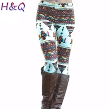 HQ 2017 Europe America Women Sexy High Elastic Harajuku Printed Leggings Christmas Snowflake Deer Pattern Slim Leggings DYY1970