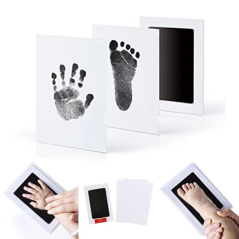 Baby Care Non Toxic Baby Handprint Footprint Inkless Touch Imprint Kit Bebe Souvenir Casting Newborn Ink Pad Infant Toys Hand Footprint Makers Aliexpress