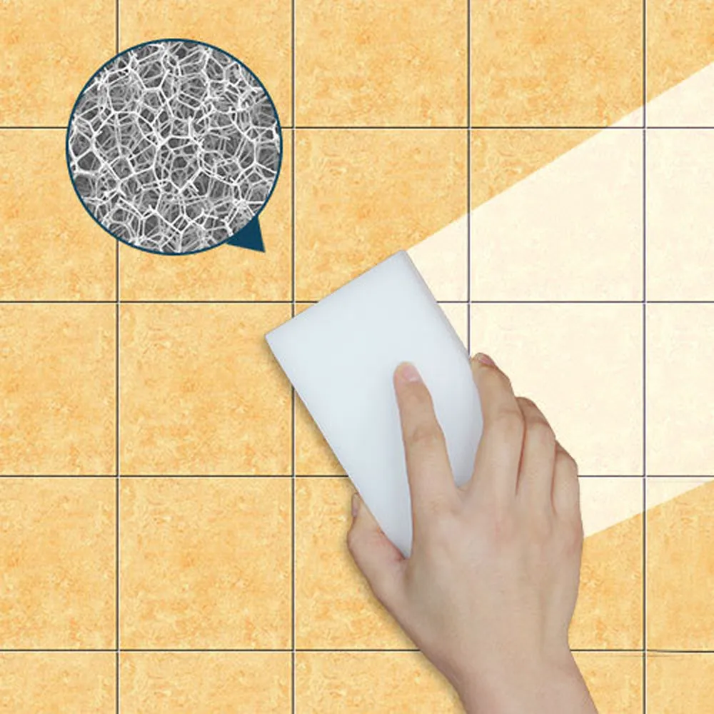 

White Magic Sponge Brush Kitchen Washing Cleaning Kitchen Cleaner Tool Eponge Silicone Pour Cuisine Accessories Cleaning Brush
