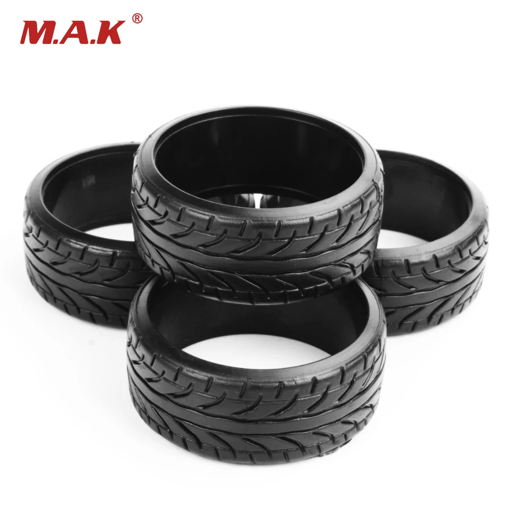 

4Pcs Set Flat Drift Tires Model Toys For HPI RC 1/10 On- Road Car HSP PP0292 Collections