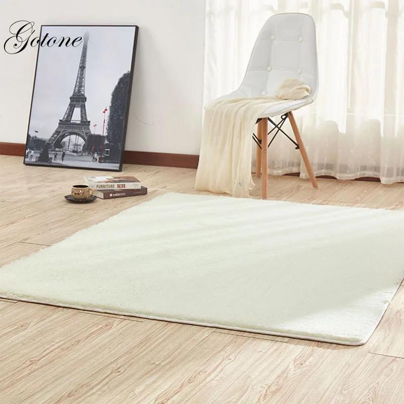 Plush Silky Carpet Mats Sofa Bedroom Living Room Bedside Anti-Slip Floor Hairy Carpets Bedroom Soft Seat Badroom Set Carpet  GT0016 (10)