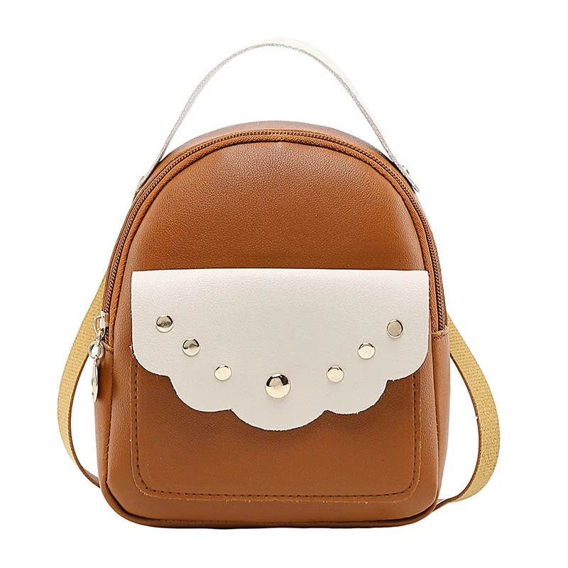 

Korean Version The Rivet Lace Student Backpack Women Fashion Girls Teenage Schoolbag Casual Ladies Square 2019 New