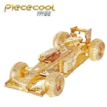 

Piececool 3D Metal Puzzle Figure Toy Racing Car 3D Laser Cut model Puzzle 3D Models Gift Jigsaw Toys For Children kids adult