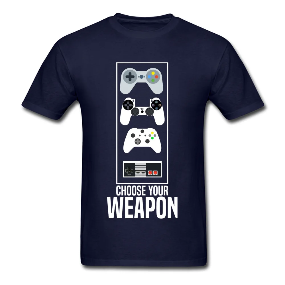 Newest Men T Shirt Choose-your-Weapon-Game0619 Group T Shirts 100% Cotton Fabric Short Sleeve Casual Top T-shirts Crewneck Choose-your-Weapon-Game0619 navy