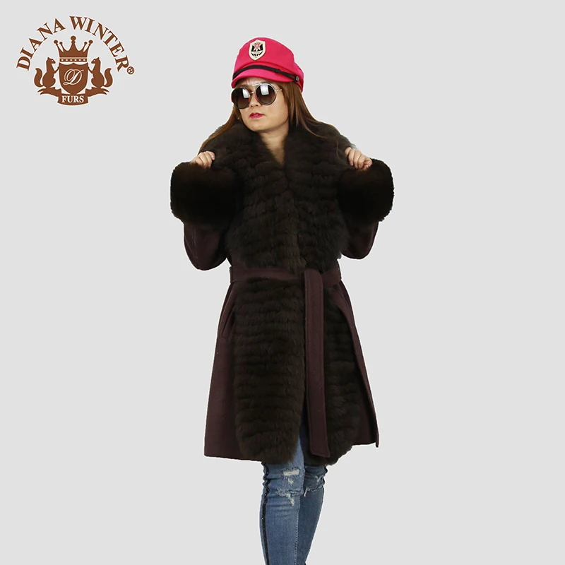 Модное Трендовое пальто из лисьего меха, Женская куртка, Женская куртка, зимняя теплая куртка для коротких поездок, Женское шерстяное пальто