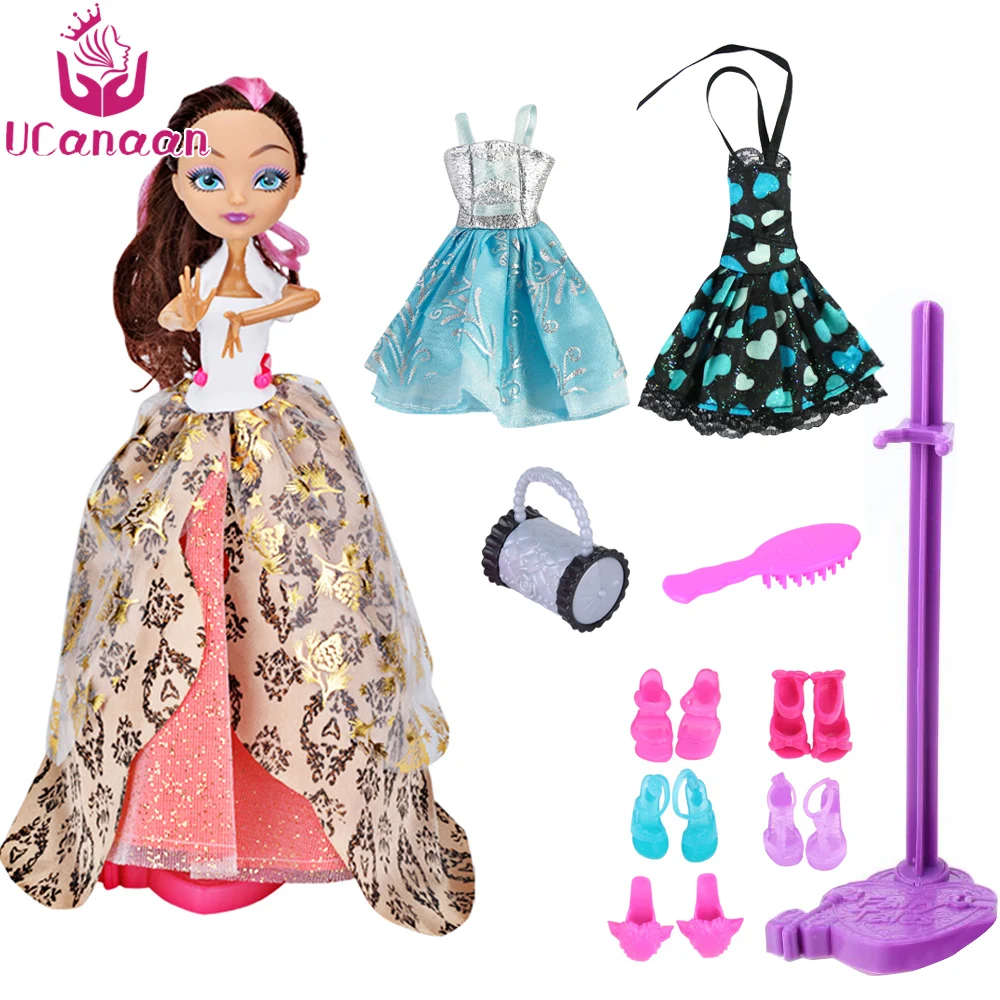 UCanaan 30 см кукла Ever After High с 10 подарками, игрушки для девочек, шарнирное тело, Детские DIY куклы, аксессуары для девочек, куклы