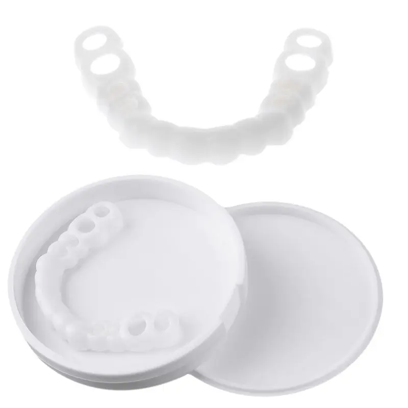 

Upper False Fake Tooth Cover Snap On Immediate Smile Cosmetic Denture Care Beauty Tool