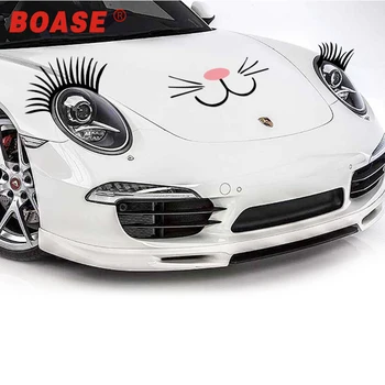 

2 Pcs Auto 3D Eyelash 3D Automotive eyelashes car eye lashes 3D Auto funny stickers 1 pair