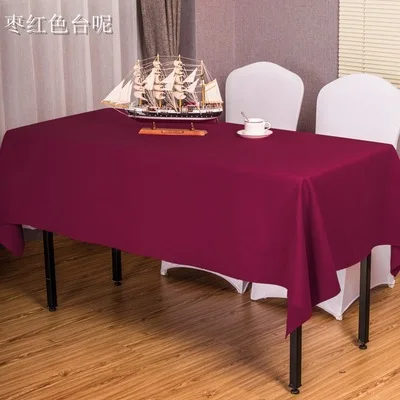 

Solid color conference table, office table, thick tablecloth, rectangular tablecloth