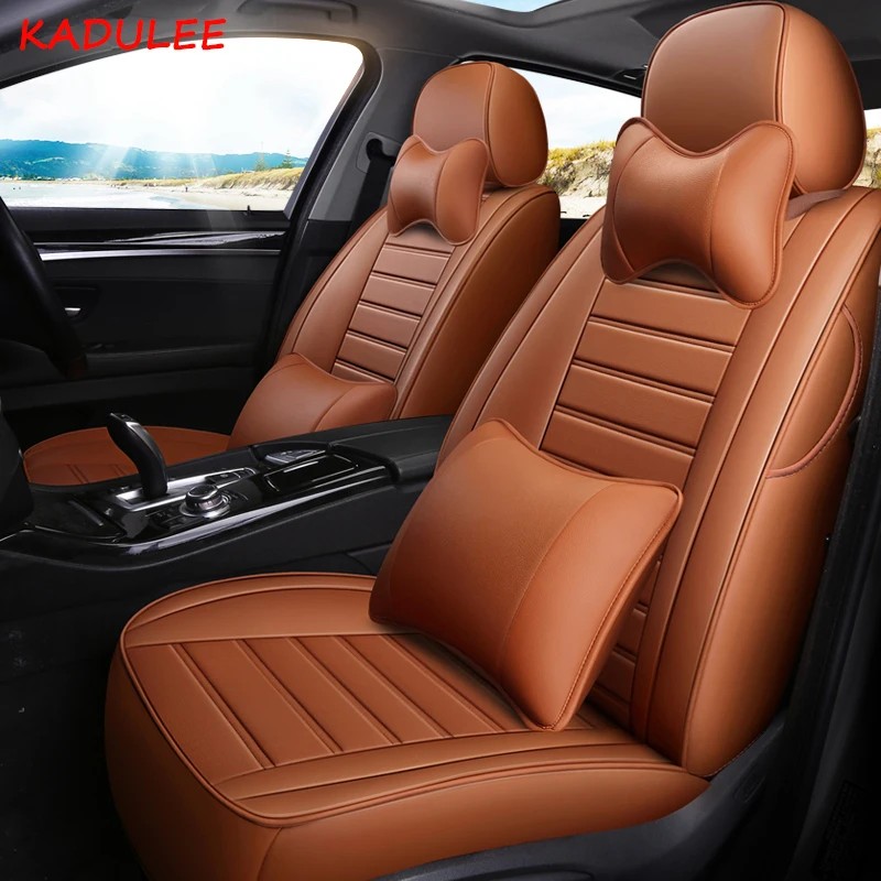 

KADULEE custom leather car seat cover For Land rover Range Rover discoverer 3 4 5 Freelander 2 evoque Discovery Sport Velar seat