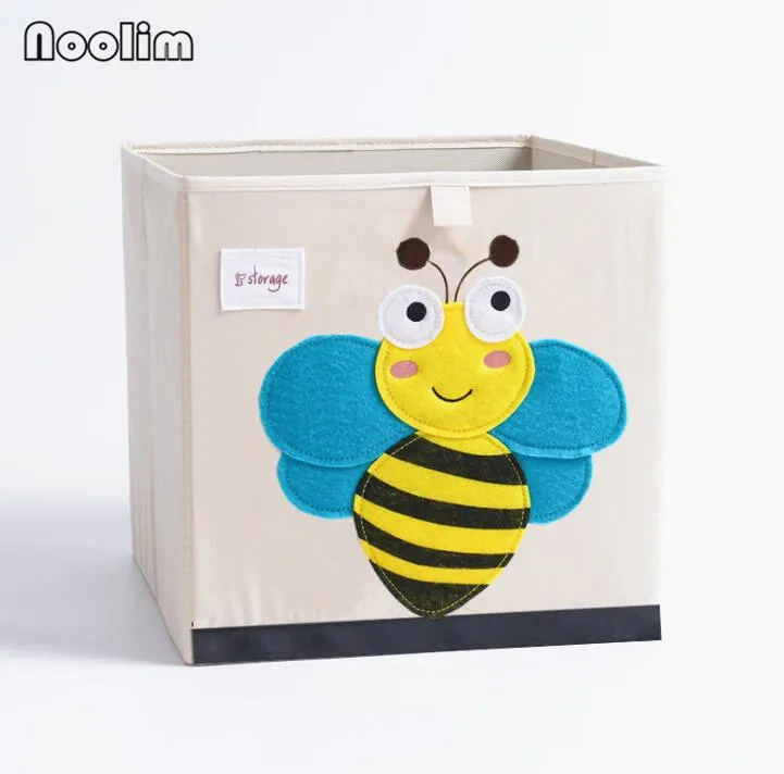 13 NOOLIM 3D вышивка мультфильм животное складной ящик для хранения большая корзина для хранения белья разное детская одежда игрушки книга органайзер для хранения - Цвет: 13