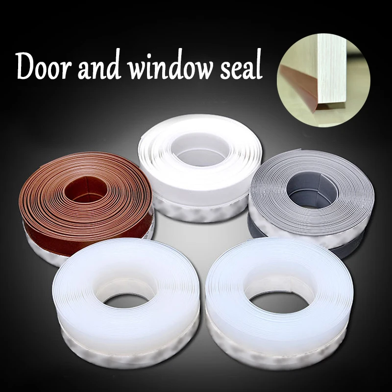 

Sealing Strip Durable Windproof Dustproof Sticker Floor Stickers Silicone Adbesive 1PC Practical 6Colors 25/35/45mm*1m