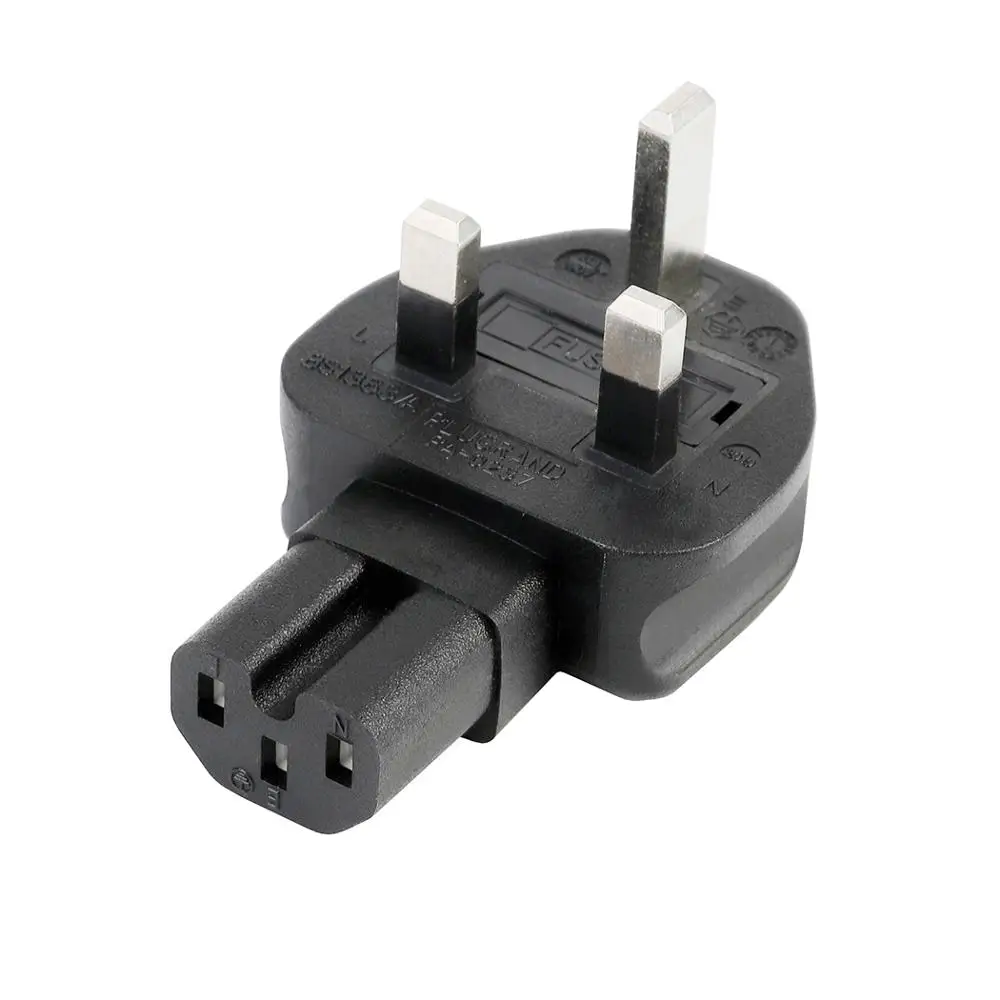 3 штыревых полюса для IEC 320 C15 от Великобритании AC адаптер питания Великобритания
