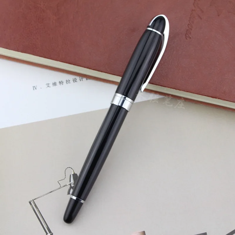 

1 PCS Black neutral pen business gift metal signature pen Man work Will be used Roller ball Office & School Pen Supplies