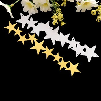 

1pcs Embossing Star Pentagram Scrapbooking Metal stencils Craft Die Cut New Stamps Stencils Paper Card Decor