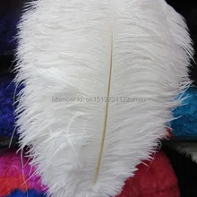 Рекламная цена 50pcs14-16 дюймов/35-40 см белые перья для больших свадеб и вечеринок, украшения