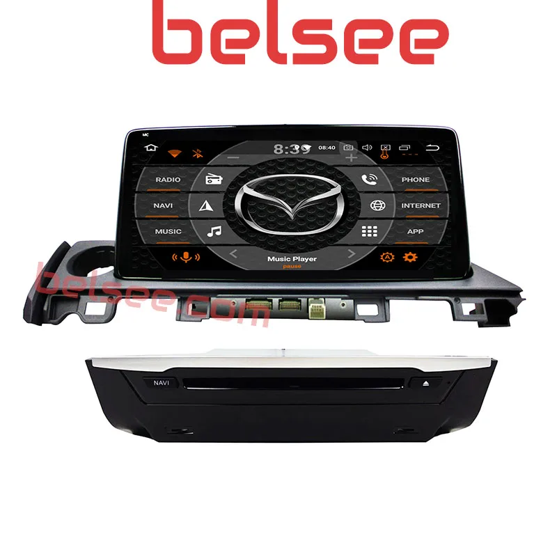 Belsee для Mazda 6 2013- 10,2" ips экран Android 8 Восьмиядерный 4 Гб Радио Стерео gps головное устройство навигация Авторадио плеер BT