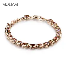 MOLIAM высокое качество женские модные браслеты свадебный браслет AAA кубический цирконий Кристалл обручение вечерние браслеты горячие продажи MLL030