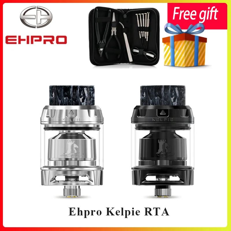Newest Vape tank Ehpro Kelpie RTA 2ml /3.5ml Capacity with dual-post build deck & Honeycomb Air Slot VS Zeus X RTA