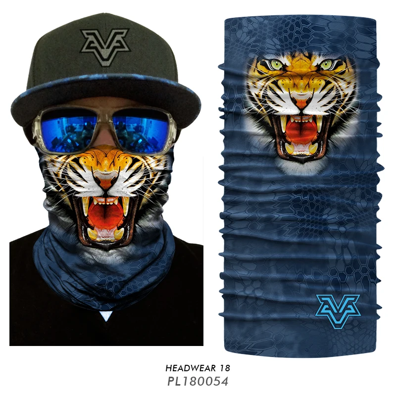 BJMOTO 3D Тигр банданы Спортивная маска для лица шарф мотоцикл мужские шарфы защита для лица Солнцезащитная маска Балаклава Бесшовный шарф