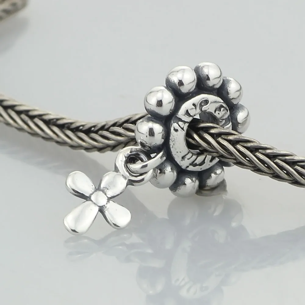 

Genuine 925 Sterling Silver Rosary Charm Bead Fit European 3mm Bracelet & Necklace Jewelry