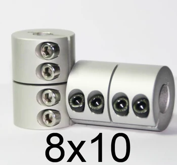

NEW 8x10 Rigid clamping screws Solid Coupling for Engraving machine,8mm to 10mm shaft butt-muff coupler for stepper motor D25 L4