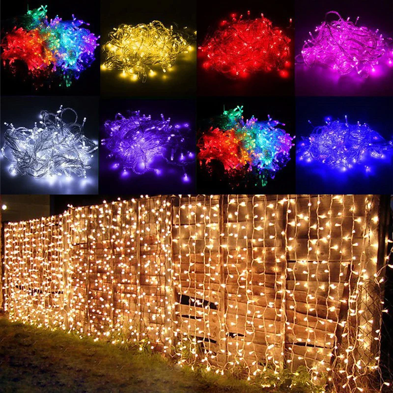 

Z20 3x3m LED Wedding fairy Light christmas garland LED Curtain string Light outdoor new year Birthday Party Garden Decoration