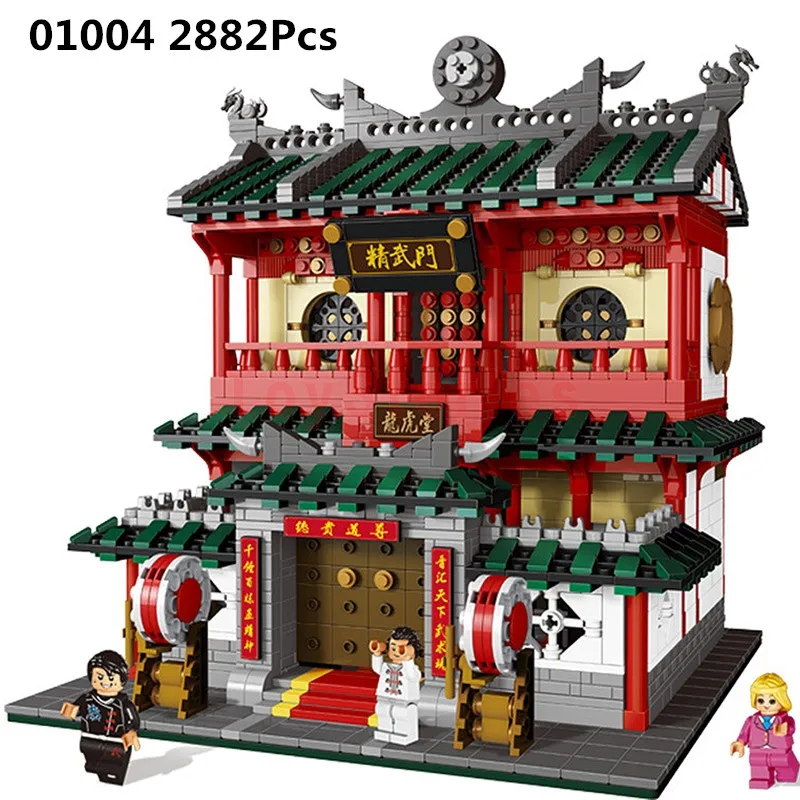 

New XingBao 01004 2882Pcs Block Genuine Creative Building Series The Chinese Martial Arts Set Building Blocks Bricks Toys