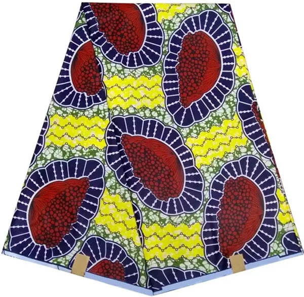 Не хлопок! Анкара ткань Африканский Воск принты ткань африканская ткань для лоскутов 6 ярдов полиэстер ткань нигерийский воск DL-A3 - Цвет: 1